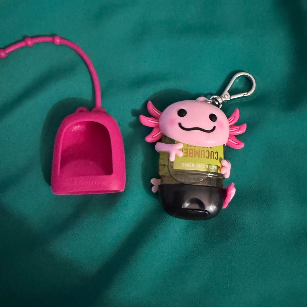 Bath and Body Works Pink Axolotl handibac holders